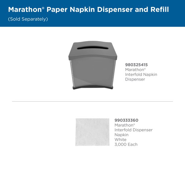 Marathon Interfold Gray Napkin Dispenser 2 ct. - Samsclub.com