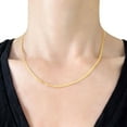 thumbnail image 5 of Diamond Cut Bismark Chain Necklace in 14K Gold, 5 of 7