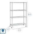 thumbnail image 3 of Seville Classics 4-Tier Steel Wire Shelving, 36" W x 14" D x 56.5"H, 3 of 12
