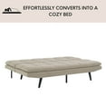 thumbnail image 3 of Eden Fabric Convertible Futon Sofa, Assorted Colors, 3 of 10