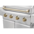 thumbnail image 6 of Gordon Ramsay Collections THOR Kitchen Outdoor Stainless Steel 4-Burner Gas Grill w/ Cover, 6 of 10
