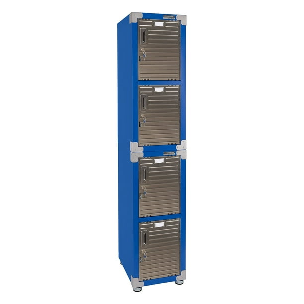 Seville Classics UltraHD 4-Door Stackable Locker Cabinets, 15