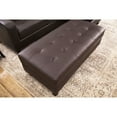 thumbnail image 4 of Claire Leather Reversible Sectional and Ottoman, Assorted Colors, 4 of 14