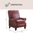 thumbnail image 4 of Braxton Bonded Leather Pushback Recliner, 4 of 12