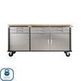 thumbnail image 3 of Seville Classics UltraHD 6-Drawer Rolling Work Center, 75.6" W x 20" D x 37.5" H, 3 of 12