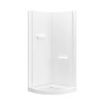 thumbnail image 16 of Breeze 38” x 38” x 77” Corner Shower Kit with Clear Glass, Walls, Base and Hardware, 16 of 19