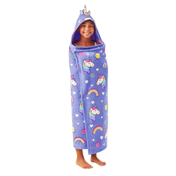 Member's Mark 100% Cotton Kids' Hooded Towel With Hand Pockets