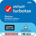 thumbnail image 1 of TurboTax Desktop Deluxe 2025 Email Delivery, Federal & State Returns + Federal E-file + $10 In-Product Credit (Win 11, Mac 14), 1 of 7