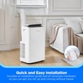 thumbnail image 6 of Midea 8,000 DOE, 12, 000 BTU ASHRAE SmartCool Portable Air Conditioner, For spaces up to 350 Sq. Ft, 6 of 14