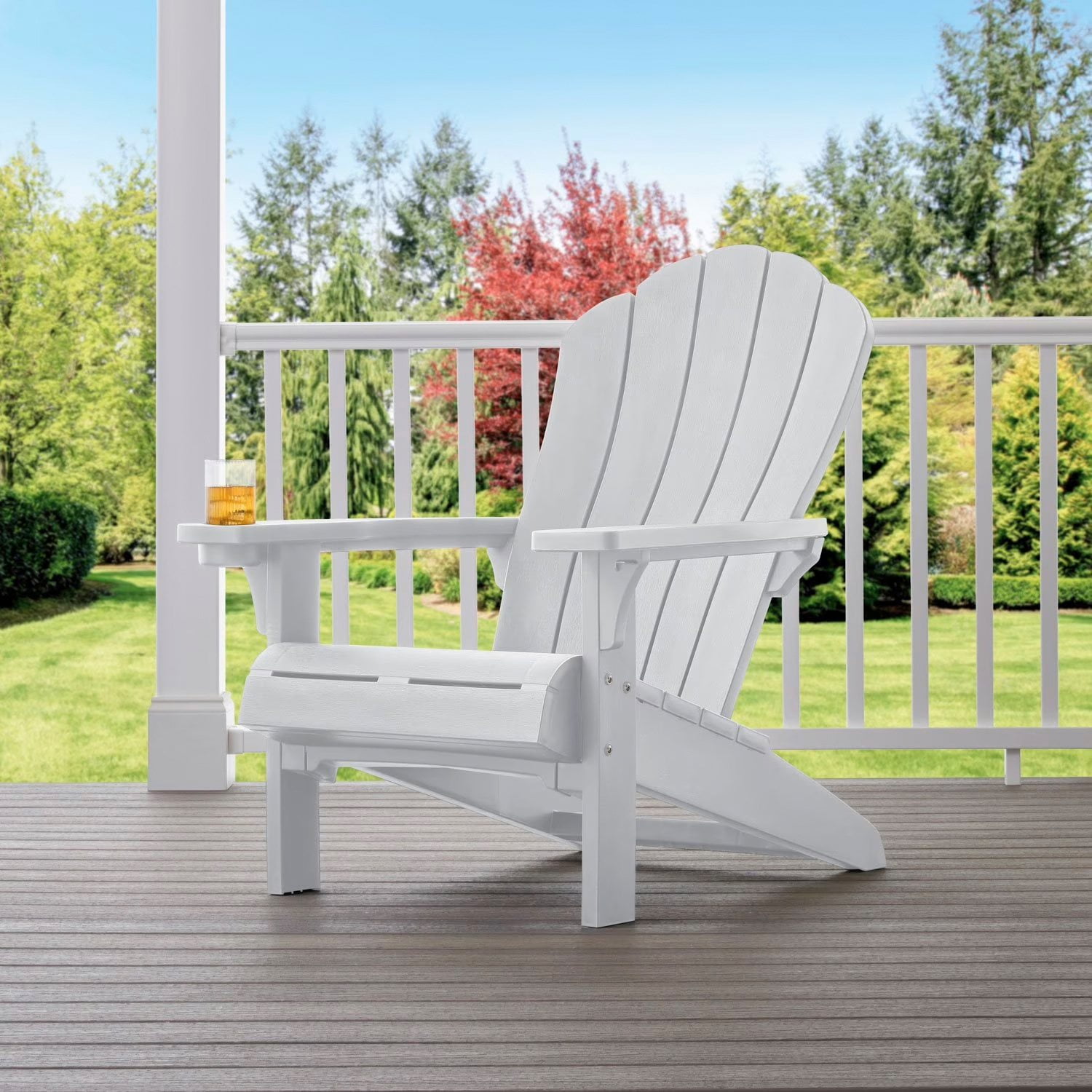 Keter Everest Adirondack Chair with Integrated Cupholder