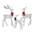 thumbnail image 3 of Member's Mark 3-Piece Pre-Lit Iced Twinkling Deer Family - White, 3 of 6