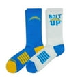 thumbnail image 2 of Los Angeles Chargers Adult 2-Pack Crew Socks, 2 of 3