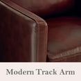 thumbnail image 5 of Cole & Rye Modern Farmhouse Leather Swivel Accent Chair, 5 of 11