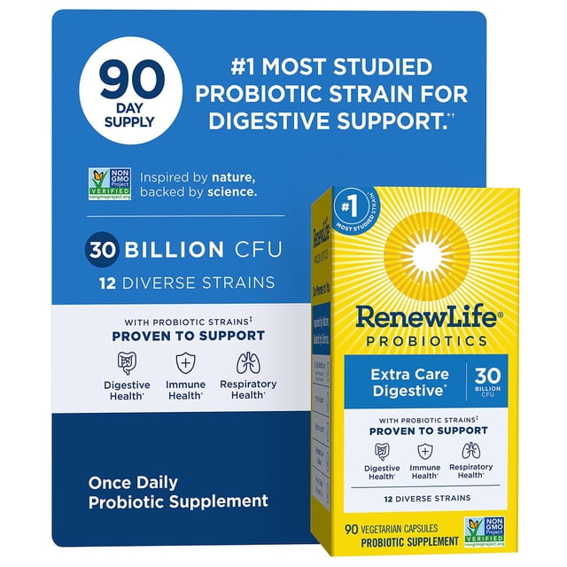Renew Life Ultimate Flora Probiotic Extra Care, 30 billion (90 vegetable capsules)