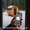 thumbnail image 4 of Backyard Discovery 4-6 Person Cedar Outdoor Barrel Sauna with Electric Heater & Glass Door, 4 of 13