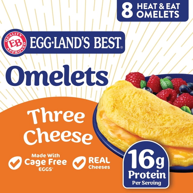 Eggland's Best Three Cheese Omelet, Frozen, 8 ct.