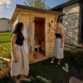 thumbnail image 10 of Backyard Discovery 4-6 Person Cedar Outdoor Cabin Sauna with Electric Heater and Glass Door, 10 of 12