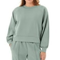 thumbnail image 1 of Member's Mark Women's Sandwash Front Seam Piping Crewneck Sweatshirt, 1 of 8