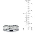 thumbnail image 3 of 0.20 CT. T.W. Round Cut Diamond Mens Band in Tungsten and Stainless Steel, 3 of 4