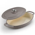 thumbnail image 2 of Tramontina 3-QT. Cast Iron Au Gratin with Lid, 2 of 8