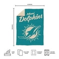 thumbnail image 5 of Logo Brands Miami Dolphins Luxe Dreams Throw, 60" x 80", 5 of 6