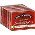 thumbnail image 1 of Crown Prince Smoked Oysters - 6/3.75oz, 1 of 1