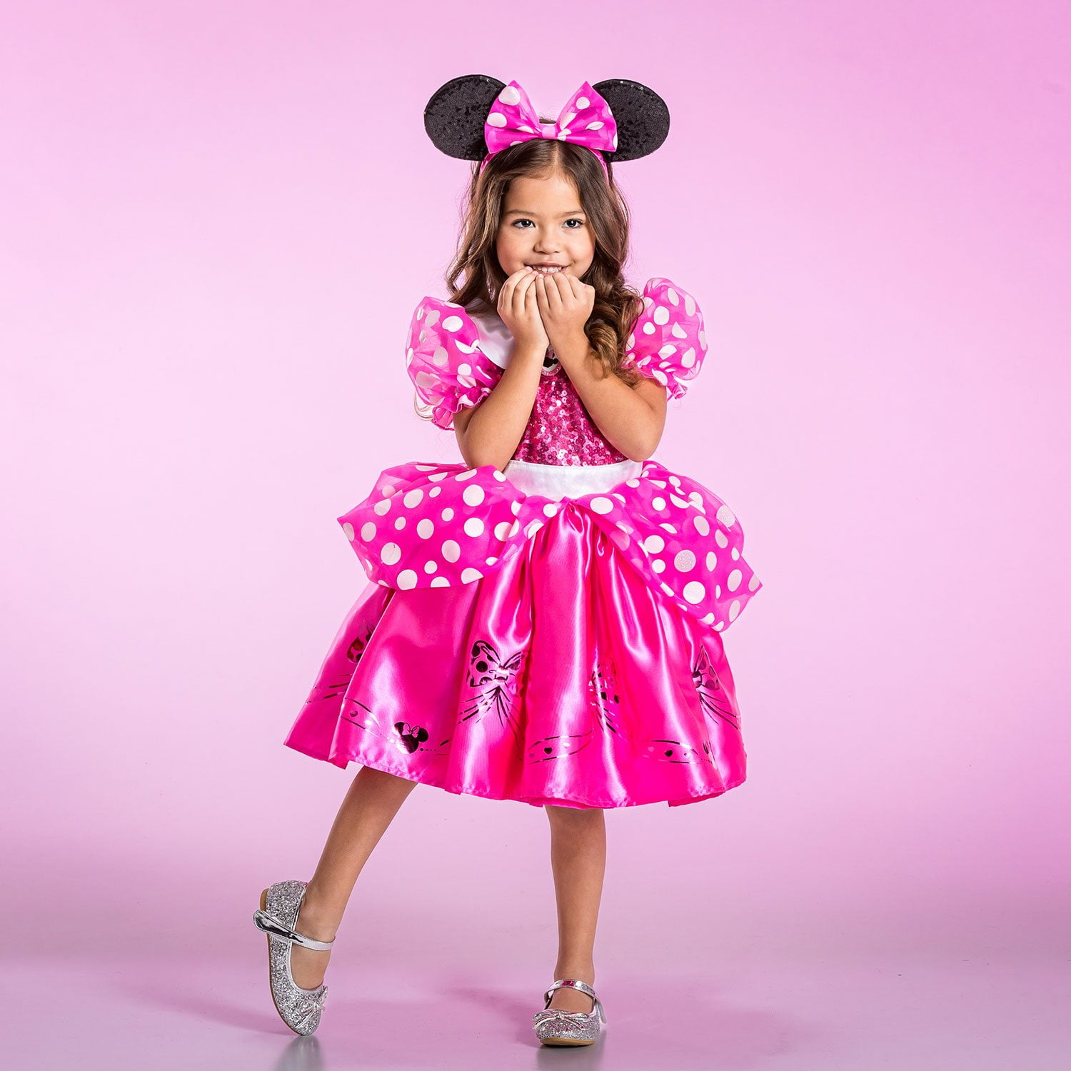 Disney Pink Minnie Kids Prestige Gown Costume - Samsclub.com