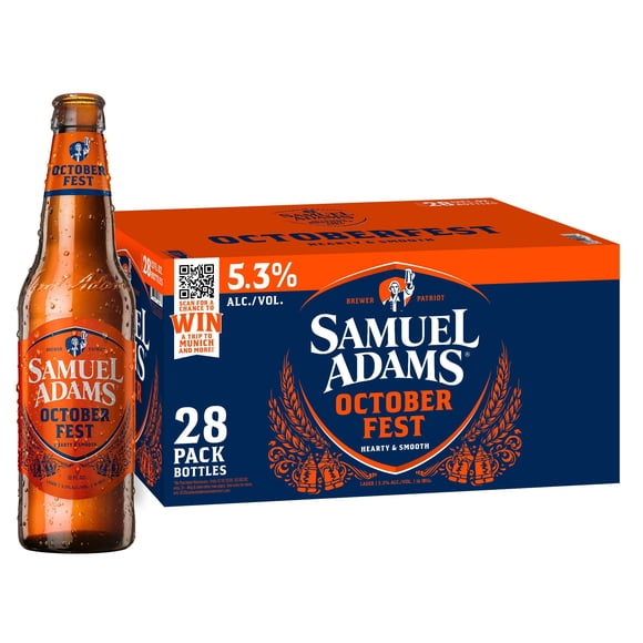 Samuel Adams Octoberfest Lager Beer, 12 fl. oz. bottle, 28 pk.