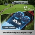 thumbnail image 7 of MOVA LiDAX Ultra 3000 AWD Robot Lawn Mower Wire Free RTK Free for up to 0.75 Acre*Dual Maps, 360° 3D LiDAR & AI Dual Vision Mapping, Robotic Mower with 4G, for 80% Slopes, Cutting Height 1.2”–3.9“, 7 of 10