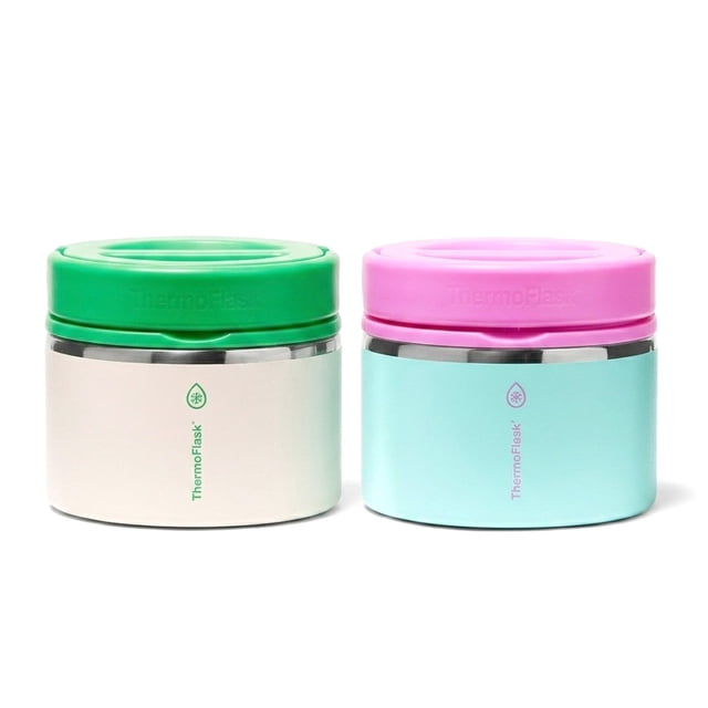 ThermoFlask 2-Pack Stainless Steel 12 oz Insulated Food Jars