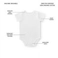 thumbnail image 3 of Member's Mark Baby 5-Pack Organic Cotton White Bodysuit, 3 of 4