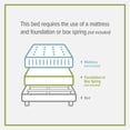 thumbnail image 4 of HH2 Home Carolina Wood Headboard with Metal Bed Frame, 4 of 7