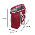 thumbnail image 4 of Logo Brands Indiana Hoosiers Gameday Insulated Tote, 4 of 4