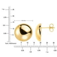 thumbnail image 4 of Round Dome Stud Earrings in 14K Gold, 4 of 4