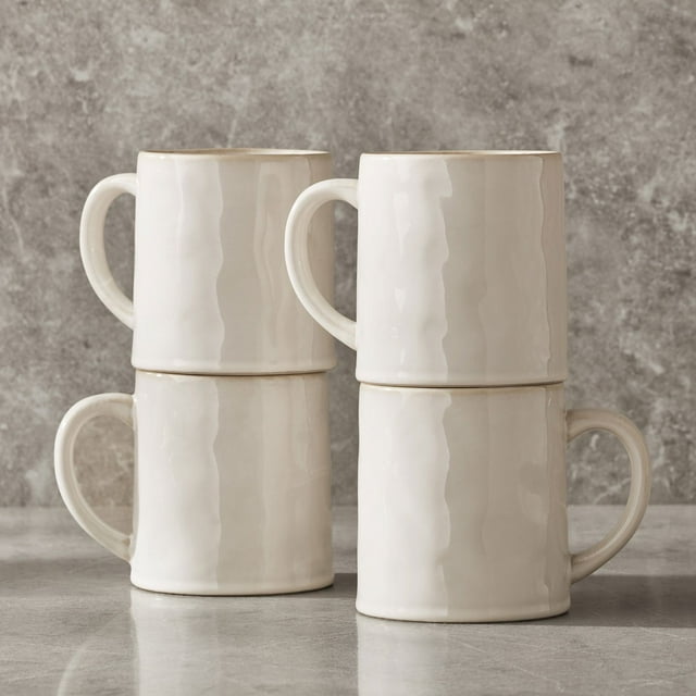 Member's Mark 4-Piece Artisan Stoneware Mug Set, Choose Color