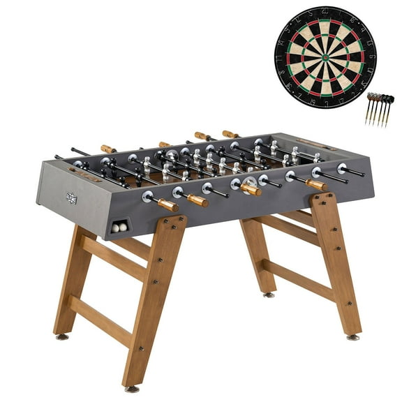 Hall of Games Kinwood 56" Foosball Table with Bonus Dartboard