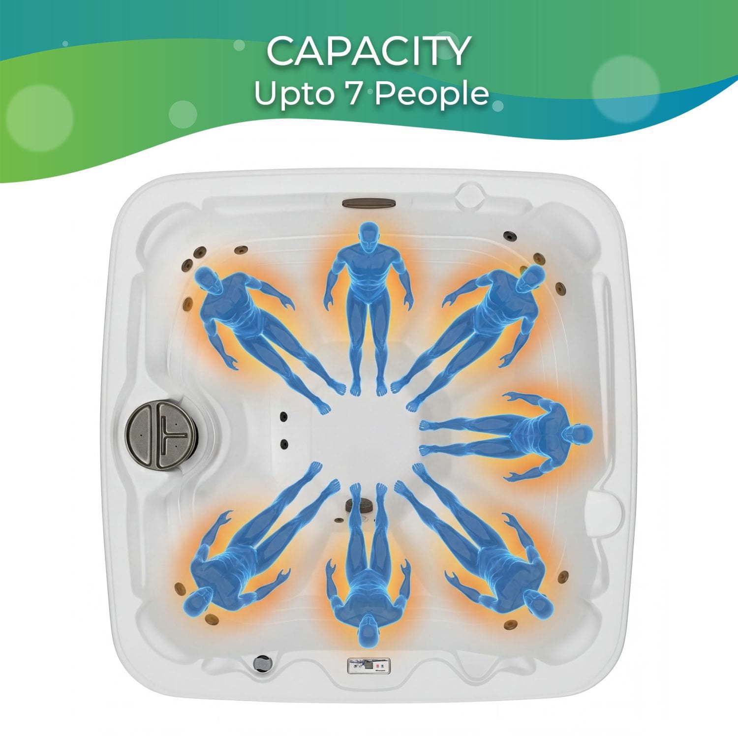 Lifesmart LS450DX 7-Person 22-Jet Spa with Waterfall - Samsclub.com