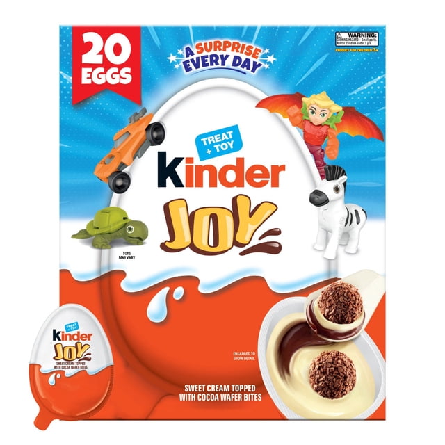 Kinder Joy Everyday White Chocolate Surprise Egg, 0.7 oz., 20 pk.