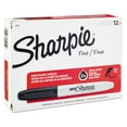 thumbnail image 2 of Sharpie Super Permanent Markers, Black Fine, 12 ct., 2 of 5
