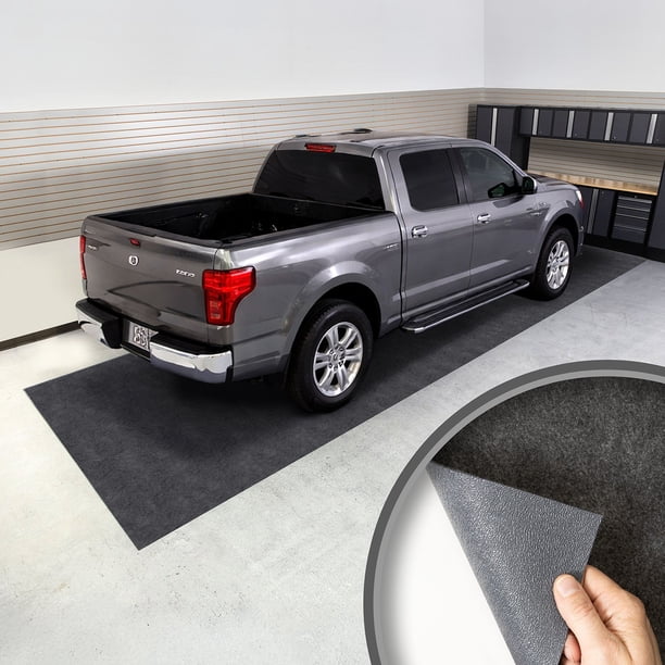G-Floor® Drip & Dry Grey Absorbent Garage Floor Mat - 8'6