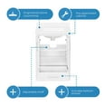 thumbnail image 9 of OVE Decors Kansas 24" W x 19" D Freestanding Bathroom Vanity with Sink, 9 of 20