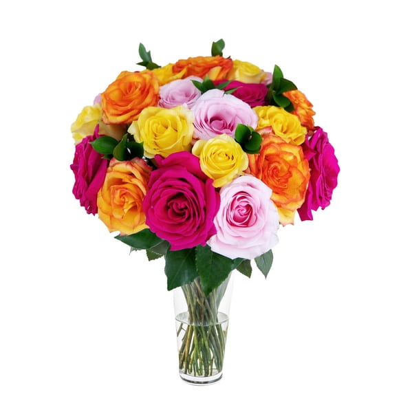 Member's Mark Rainbow Bright Mother's Day Vase Arrangement, 24 stems