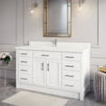 thumbnail image 4 of Studio Bathe Calais 60-inch Bathroom Vanity With Engineered Stone Countertop, 4 of 9