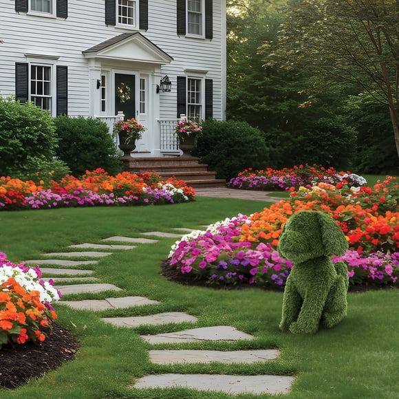 Select Surfaces Charlie The Dog 27'' Artificial Turf Topiary