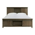 thumbnail image 3 of Society Den Jack Platform Storage Bed in Walnut, Assorted Sizes, 3 of 12
