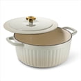 thumbnail image 2 of Tramontina 7-Qt Fluted Enameled Cast Iron Dutch Oven, 2 of 8