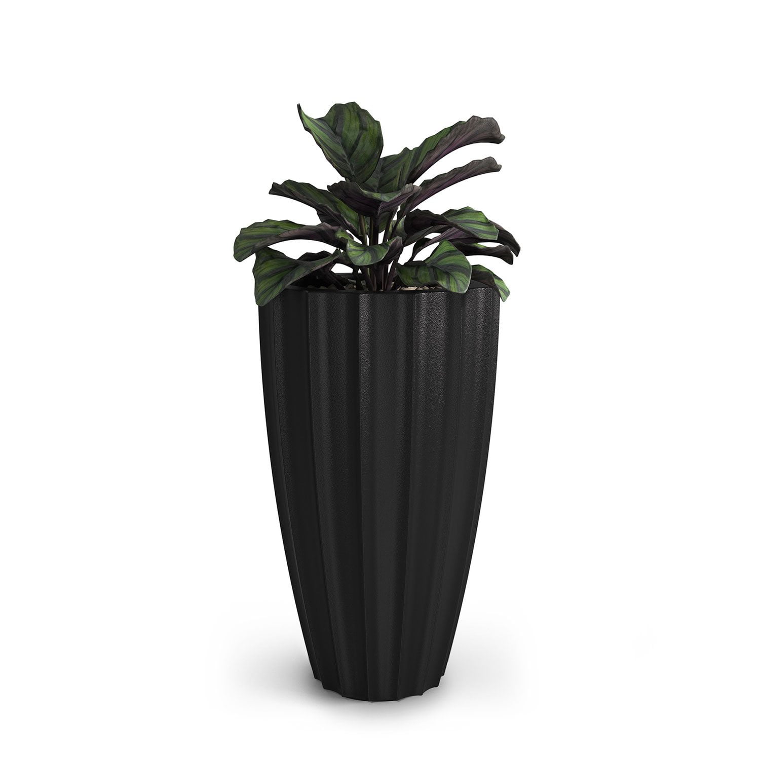 Mayne Sedona 28in Tall Planter - Black
