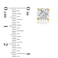 thumbnail image 4 of Lab Created Round Cut Diamond Stud Earrings, 4 of 5