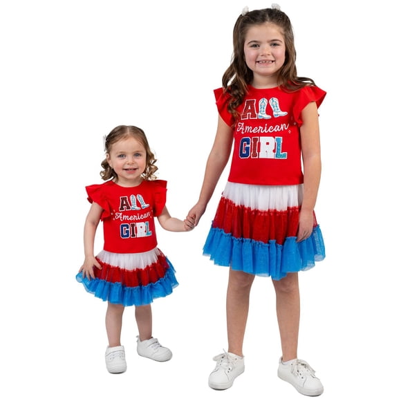 Counting Daisies Girls 2-Piece All American Tutu Set