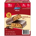thumbnail image 1 of Atkins Chocolate Peanut Butter Meal Bars, High Fiber, 16g of Protein 15 ct., 1 of 9